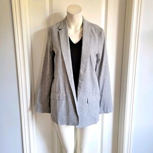 Womens Massimo Dutti Open Textured Blazer
